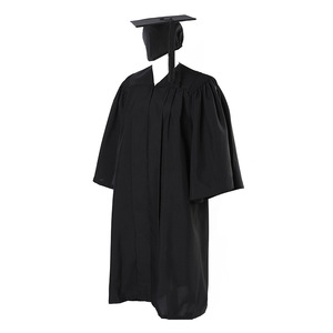 Robe de remise de diplôme Jing Zherui pour étudiants, tissée, unisexe, noire, pour la licence, uniforme scolaire - Product Image 2