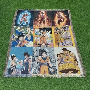 Tùy chỉnh chất lượng cao Spider-Man dệt tấm thảm chăn Anime chăn dã ngoại ngoài trời chăn - Product Image 5