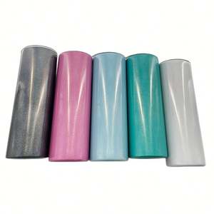 Wholesale US Warehouse Glitter 20oz Sublimation Shimmer Glitter Light Tumbler Cups in Bulk With Sliding Lid and Straw - Product Image 6