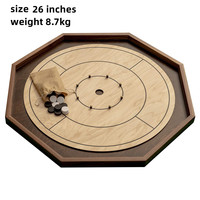 Crokinole canadien en bois dur, jeu de table en bois pour tournoi, jouets en bois pour l'intérieur