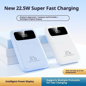 Batterie externe mini Li-Polymère 20000mAh PD 22.5W à charge rapide Type-C avec affichage LED et double USB pour urgences en extérieur – Vente en gros usine à prix abordable - Product Image 4