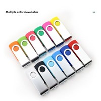 Flashdisk USB Logam Putar Grosir Antarmuka USB 2.0/3.0 Cetak Sablon Pilihan Kapasitas Kecil Promosi
