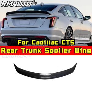 Alerón trasero de fibra de carbono real para Cadillac CT5, alerón de techo, alerón de maletero, kit de carrocería, accesorios para coche - Product Image 2