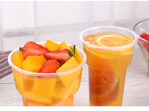 New Design Custom Guangdong <b>Plastic</b> PP Hard Beverage <b>Cups</b> Torch Shape <b>Cup</b> Boba Pearl Milk Bubble Tea <b>Cup</b> - Product Image 5