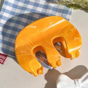 Pinzas de Pelo Brillantes de Alta Calidad de 8.5cm, Pinzas de Garra para Cola de Caballo, Pinzas de Pelo Tipo Tiburón para la Parte Trasera de la Cabeza, Pinzas para Peinados Semi-Arreglados, Estilo Fiesta - Product Image 3