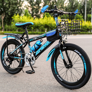 <span class=keywords><strong>Vélo</strong></span> de montagne pour enfants de 8 à 15 ans, frein V double, 6 vitesses, jantes en alliage d'aluminium, fourche à suspension, acier à haute teneur en carbone - Product Image 3
