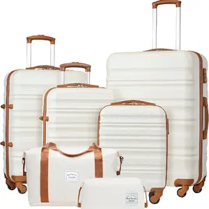 Luggage Set 4 Piece Luggage Set ABS hardshell TSA Lock Spinner Wheels Carry on Suitcase luggage set
