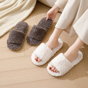 The Most Popular PVC Sole Flat <b>Slippers</b> for Women Plush Upper ,aterial <b>Slippers</b> for Women New Styles With Factory Best - Product Image 2