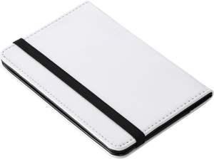 Funda para Pasaporte de Cuero PU Blanco de Doble Cara con Transferencia de Calor y Diseño de Logotipo Personalizado - Product Image 4