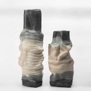 Design creativo un <span class=keywords><strong>Set</strong></span> di vasi blu Ins da tavolo ornamento in ceramica vaso di fiori decorativo astratto - Product Image 1