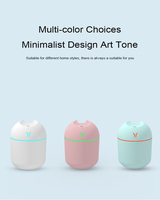 Ultrasons 300ml Mini Humidificateur Aroma Oil Diffuser Usb Cool Mist Humidifier Avec Veilleuse Colorée pour la Maison de Voiture