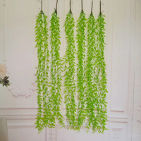 Guirlande murale personnalisée de feuilles et de branches artificielles en rotin pour décoration intérieure, Noël et rentrée scolaire