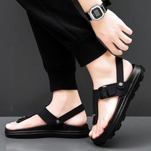 Sandalias de Playa con Punta Abierta para Hombre, Estilo Vintage, Verano 2025, Nuevas, Modernas, Casuales, Combinan con Todo, Suela Gruesa - Product Image 5