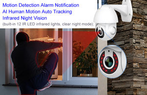 Câmera de Segurança Inteligente Tuya com Visão Noturna 3MP 2K HD 1080P <span class=keywords><strong>CCTV</strong></span> Dome PTZ 360 Externa Sem Fio com Alarme de Movimento - Product Image 6