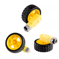 NOUVEAU Kit de pneus de robot automobile intelligents de haute qualité + moteur réducteur de vitesse CC pour l'intelligence artificielle/l'apprentissage automatique