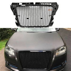 Grille de pare-chocs avant pour <span class=keywords><strong>Audi</strong></span> A3 modifiée en grille RS3, grille en nid d'abeille, grille centrale en ABS, 2008-2012 - Product Image 3