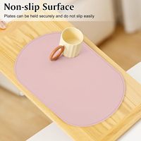 Set de table en silicone OEM personnalisé, antidérapant, résistant à la chaleur, style moderne minimaliste, forme irrégulière, logo personnalisé