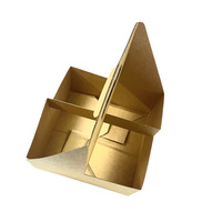 Porte-gobelet en papier en carton pour boisson chaude à emporter personnalisée avec poignée pour emporter emballage de thé kraft porte-gobelet en papier à café jetable