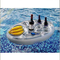 Paille gonflable flottante de Spa, plateau support d'aliments, Bar de jacuzzi
