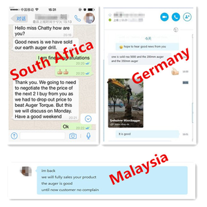 Tarière de terre hydraulique pour mini-pelle avec boîte de vitesses à vie et mèche de 300mm pour le forage - Product Image 3