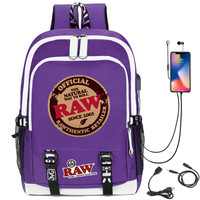 Tas Ransel Laptop Oxford Tahan Air Kapasitas Besar Grosir, Awet, Untuk Cookie, Backwoods, RAW, Buku, Dengan Charger USB
