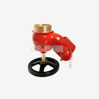 Ca-Fire 65mm vanne oblique de bouche d'incendie vanne d'atterrissage intérieure avec caractéristique flexible prix des fabricants