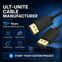 Câble DP Ult-unite UHD 4K 144Hz de haute qualité, câble vidéo CCS 1m 2m 3m 5m, prise en charge de l'emballage personnalisé