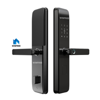 Cerradura Inteligente para Puerta de Madera con Control por Aplicación TT Lock, Huella Dactilar y Código, para Seguridad Electrónica del Hogar