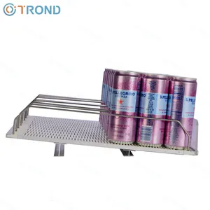 CE RoHS Pass Retail Roller Tray Track Gravity Feed Beverage Glides Roller Shelf