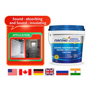 <span class=keywords><strong>Peinture</strong></span> acoustique insonorisante <span class=keywords><strong>anti</strong></span>-vibrations, revêtement liquide, émulsion acrylique pure pour la réduction du <span class=keywords><strong>bruit</strong></span> des sols, plafonds et murs des bâtiments - Product Image 4