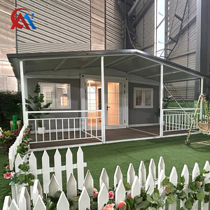 Villa de Lujo de Dos Alas, Estilo Rústico Moderno, Expandible, <span class=keywords><strong>Casa</strong></span> Contenedor de 20 pies con Amplio Patio, Dormitorios y Baños, <span class=keywords><strong>Casa</strong></span> Prefabricada de 20 pies - Product Image 1
