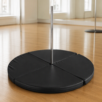 Tapis de pole dance pliable, coussin de sécurité en PVC, cuir, mousse EPE perlée, 160 cm, épaisseur 3/5/10 cm, pour entraînement à domicile