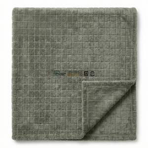 Couverture en velours jacquard 3D anti-accroc, douce et moelleuse, idéale pour les canapés de hall d'hôtel et les pieds de lit de chambre d'hôtes - Product Image 1