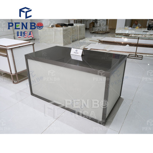 Décorations de magasin de détail de mode personnalisées meubles de magasin de gros présentoir de vêtements conception de comptoir de table pour magasin de vêtements - Product Image 5