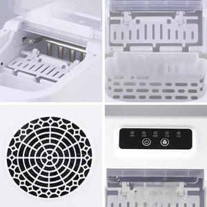 เครื่องทำน้ำแข็งแบบพกพาไฟฟ้า24ชม. สำหรับบ้าน/ห้องครัว/สำนักงาน/บาร์5กก. ที่เก็บน้ำแข็ง110V - Product Image 4