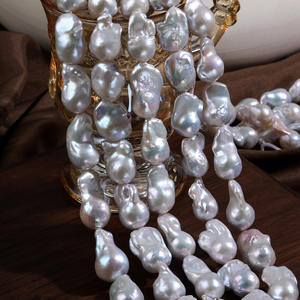 Nouveauté Perles irrégulières en forme de queue de poisson d'eau douce naturelle blanches et roses baroques pour la fabrication de bijoux faits main en gros Accessoire - Product Image 1