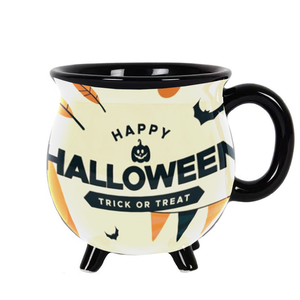 GZYSL creativo personalizable Halloween Witch's Brew <span class=keywords><strong>Caldero</strong></span> Taza <span class=keywords><strong>de</strong></span> cerámica 500ml taza <span class=keywords><strong>de</strong></span> café <span class=keywords><strong>de</strong></span> porcelana negra Logo accesorio <span class=keywords><strong>de</strong></span> fiesta - Product Image 1