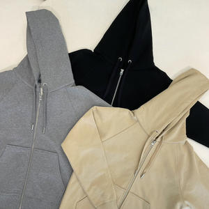 {M.LIVES} Sudadera con Capucha y Cremallera con Pequeño Corazón para Hombre, Modelo A179, Bordado 3D, Impresión Digital, Ajuste Holgado, 100% Algodón, Color Sólido, Invierno - Product Image 1