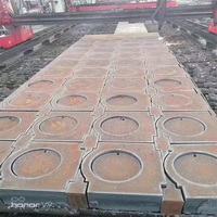Tôle anti-usure laminée à chaud NM550, plaque d'acier résistante à l'usure, traitement laser pour pièces de tambour de bétonnière de construction
