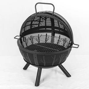 <span class=keywords><strong>Esfera</strong></span> de hoguera de leña para exteriores, Bola de llama, hoguera con pantalla de chispa para Patio, Camping <span class=keywords><strong>y</strong></span> hogueras de playa - Product Image 2