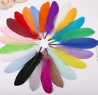 Plumes d'oie blanches naturelles de 4 à 6 pouces en gros pour chapeaux, cadeaux, emballages, accessoires de coiffure, carnaval