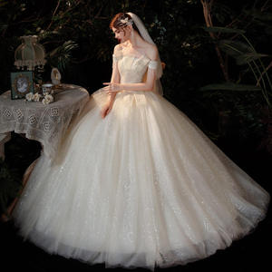 2025 Neuer Stil Schulterfreies Elegantes Damen Hochzeitskleid Brautkleid - Product Image 4