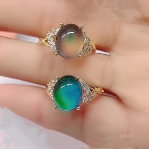 Anillo de Moda Vintage para Mujer, Anillo que Cambia de Color con la Temperatura, Joyería de Aleación Esmaltada, Elegante para Hombre y Mujer - Product Image 3