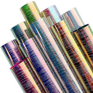 <span class=keywords><strong>Film</strong></span> d'emballage dichroïque transparent mince en PVC imperméable pour la décoration de vacances en épingle à cheveux - Product Image 6