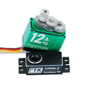 Servomotor digital metálico PTK 9490 MG-D de 9g, servomotor impermeable de 12kg para modelos de aviones y coches, servomotor pequeño para cambio de modelo. - Product Image 5