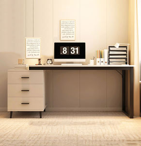 モダンスタイルカスタム木制家庭研究コンピュータデスク書き込みテーブル引き出し付きオフィス家具 - Product Image 6