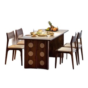 Vintage Style Solid Wood <b>Dining</b> <b>Table</b> Rectangle 120x70x75 To 220x90x75 Stable Home <b>Retro</b> <b>Dining</b> Furniture - Product Image 5