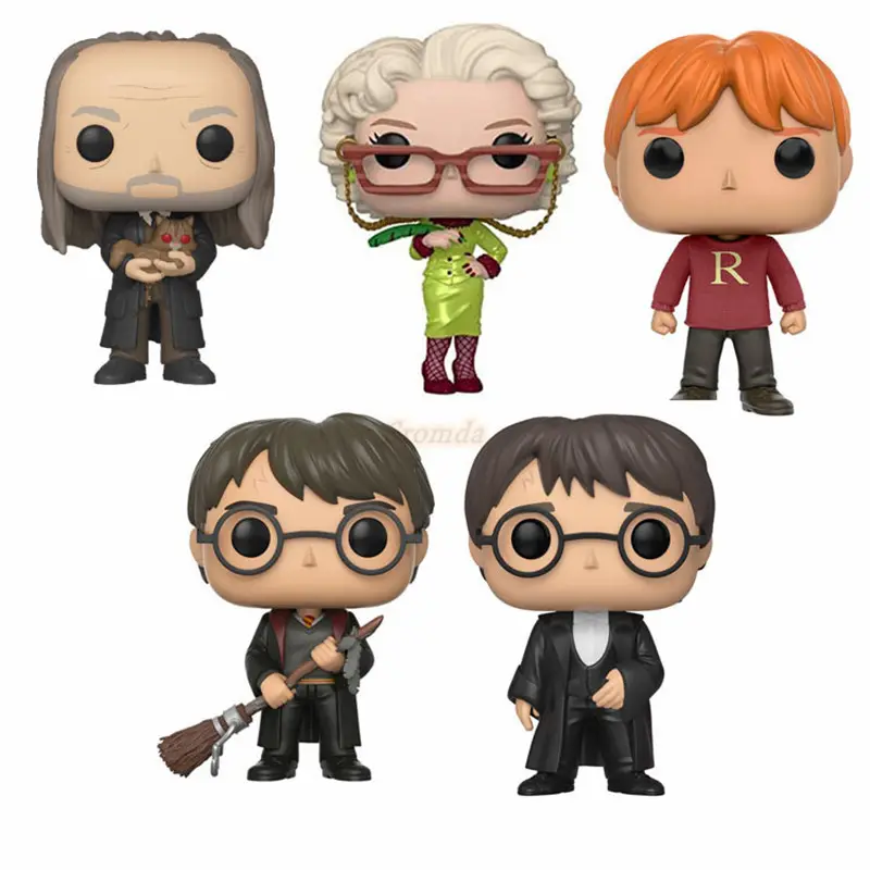 Sıcak film Harry Po-tter vinil şekil funko POP rakamlar Ron Weasley Harry Rita Skeeter PVC şekil oyuncak