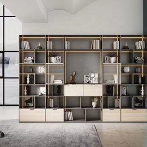 High Quality Simple Multi-Layer Floor-Standing Wooden Bookcase Modern Bookshelf <strong>Cabinet</strong> for Home Furniture Living Room Bedroom - Product Image 1