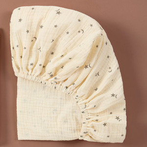 Chapeau de lit en gaze de coton imprimé de style européen américain Literie pour enfants pour la couverture de changement de table amovible de plusieurs tailles - Product Image 3